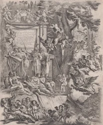 Allegória Franciotti bíboros luccai püspökké érkezésének tiszteletére, 1637.