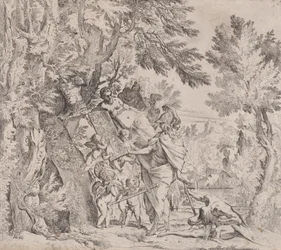 Vénusz fegyvert ad Aeneasnak, kb. 1638-40.