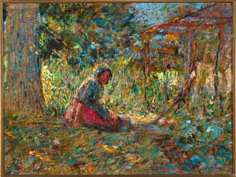 A kertben, 1891 körül