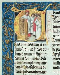 Szeminaristák pappá szentelése Erasmus Ciołek püspök pontifikáléjából, 1510 körül