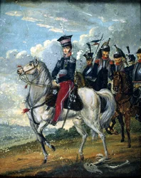 Józef Antoni Poniatowski herceg (1763-1813) vezetőkkel, 1813 körül