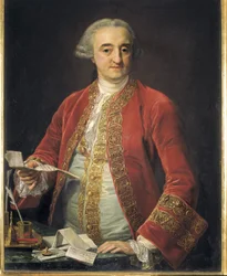 RHODA, Manuel Rhoda és Arrieta, (1706-1782) jelei. Spanyol politikai (olaj, vászon)