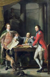 Sir Watkin Williams-Wynn (1748-89), Thomas Apperley (1734-1819) és Edward Hamilton kapitány.