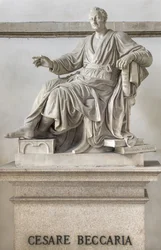 Cesare Beccaria szobra, 1838