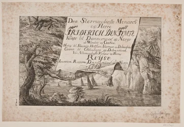 Címlap V. Frigyes király dániai és norvégiai utazásához 1749