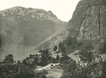 Merok, a Geiranger-fjordon, Norvégiában, 1895.