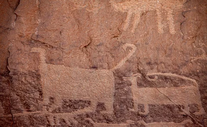 Petroglifák, Chaco Culture National Historical Park, 2014 (fotó)