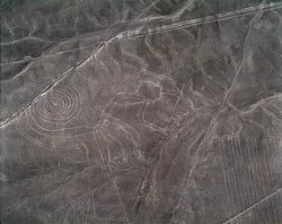 Légifelvétel egy majomfiguráról, Nazca Lines (fotó
