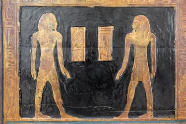 Canopic Yuya doboz, részlet, Egyiptomi Múzeum, Kairó, Egyiptom