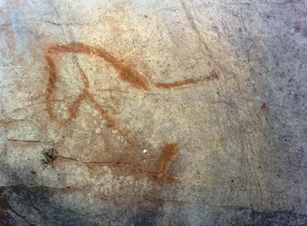 Lófigura, paleolitikum (Kr.e. 40000-12000 körül) (fotó)