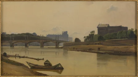 Le pont de la Concorde vu du quai de la Conférence, 1830 körül, 1830 körül (olaj, vászon)