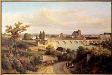 A Tours hídja 1833-ban Prosper Barbot (1798-1878) festménye 1833 Nantes, Musee des Beaux Arts