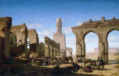 Az Al-Hakim mecset romjai Kairóban