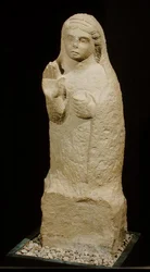 Temetési stela szobor formájában, Kr.e. 4-3. század (mészkő)