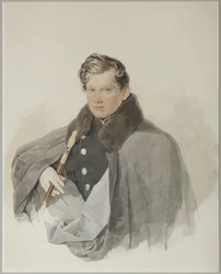 Szergej Vasziljevics Trubetszkoj gróf portréja 1815-1859, 1835