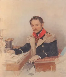 Leonty Vasziljevics Dubelt 1792-1862, a csendőrhadtest vezérkari főnökének portréja, 1834
