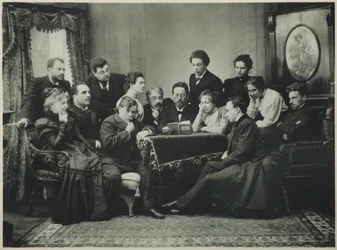Anton Csehov felolvassa a Sirályt a Moszkvai Művészeti Színház társulatával, 1899