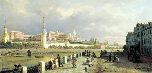 Kilátás a Kremlre a moszkvai Sophia rakpartról, 1879.