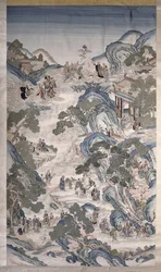 Halhatatlanok csoportjai, 1800 körül (textil)
