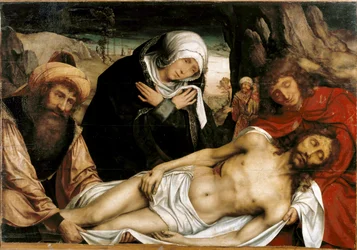 Pieta festmény, Quentin Metsys (1466-1530) Gaeta, Museo Diocesano
