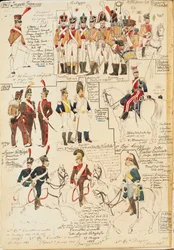 A Francia Birodalom katonai egyenruhái, Quinto Cenni, színes lemez