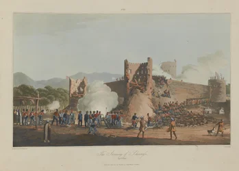 Schinaass vihara, 1810. január 3., metszet: I. Clark