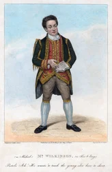 Wilkinson úr Michael szerepében a Szabadon és egyszerűen, 1822-ben.