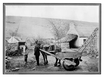 Régi ír alacsony hátú autó, 1901.