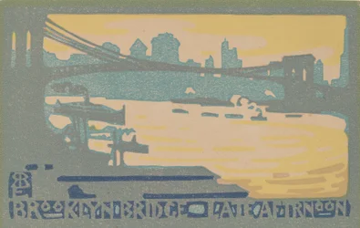 A Brooklyn Bridge késő délután, 1916.