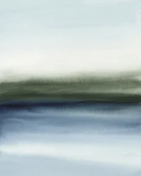 Ködös kék-zöld horizont
