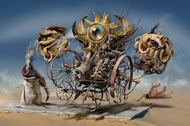 Steampunk sivatagi lények