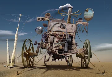 Steampunk sivatagi gép