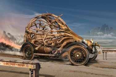Steampunk Root Car