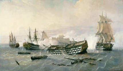 Havanna földnyelvének védelme 1762-ben, kb. 1898