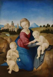 A Madonna és a gyermek a csecsemőbaptistával Az Esterházy Madonna
