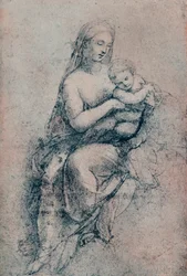 A Szűz és a Gyermek, Tanulmány a Madonna di Foligno számára, c1511. 1903