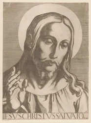 Krisztus Jézus Krisztus Salvator Mudi (cím a tárgyon) Christ, Mary en de twaalf apostelen (sorozat címe) The Sacred Apostoli College (sorozat címe)