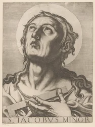 Heilige Jakobus de Mindere Kisebb Szent Jakab (cím a tárgyon) Christ, Mary en de twaalf apostelen (sorozat címe) The Sacred Apostoli College (sorozat címe)