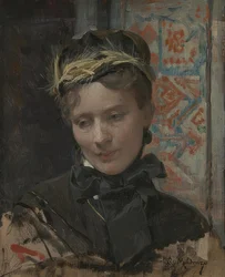 Egy hölgy portréja. 1885-95