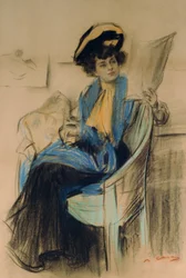 Mademoiselle Clo-Clo (pasztell, papír)
