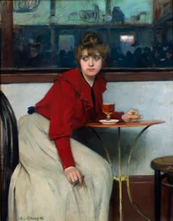 A Moulin de la Galette-ben vagy a La Madeleine-ben. Ramon Casas i Carbo (1866-1932) festménye