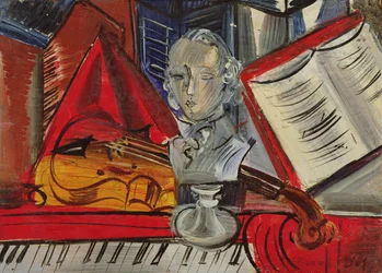 Hommage Mozartnak, 1945 körül (olaj, vászon)
