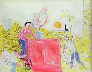 Az aratók (gouache, papír)
