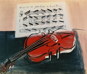 A vörös hegedű, 1948 körül (olaj, vászon)
