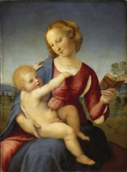 Madonna Colonna - Raphael (Raffaello Sanzio 1483 - 1520) - 1508 - Olaj, fa - 78,9x58,2 - Staatliche Museen, Berlin