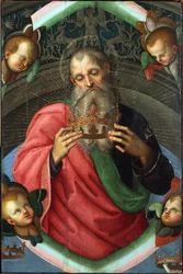 Atyaisten (a Baronci oltárkép töredéke) Raphael (1483-1520). Tempera panelen, mérete: 112x75