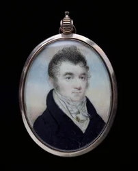 J. S. Willett portréja, 1810 körül (akvarell elefántcsonton)