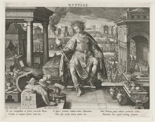 Nuptiae, mint a házasság megszemélyesítése Nvptiae (cím az objektumon) Egy herceg fő tevékenységei (sorozat címe) Schema, seu speculum principum (sorozat címe)