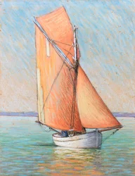 Filadière a Gironde torkolatánál (pasztell, papír)