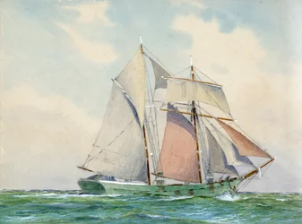 Goelette (gouache, papír)